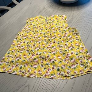 ZARA Basic floral sleeveless top Size L